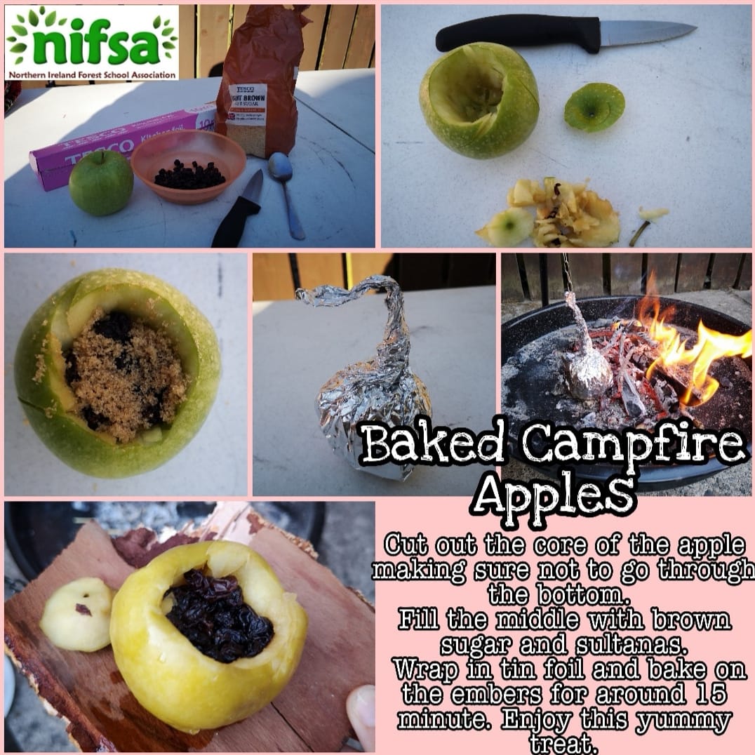Baked Campfire Apples • Forest Schools in Northern Ireland