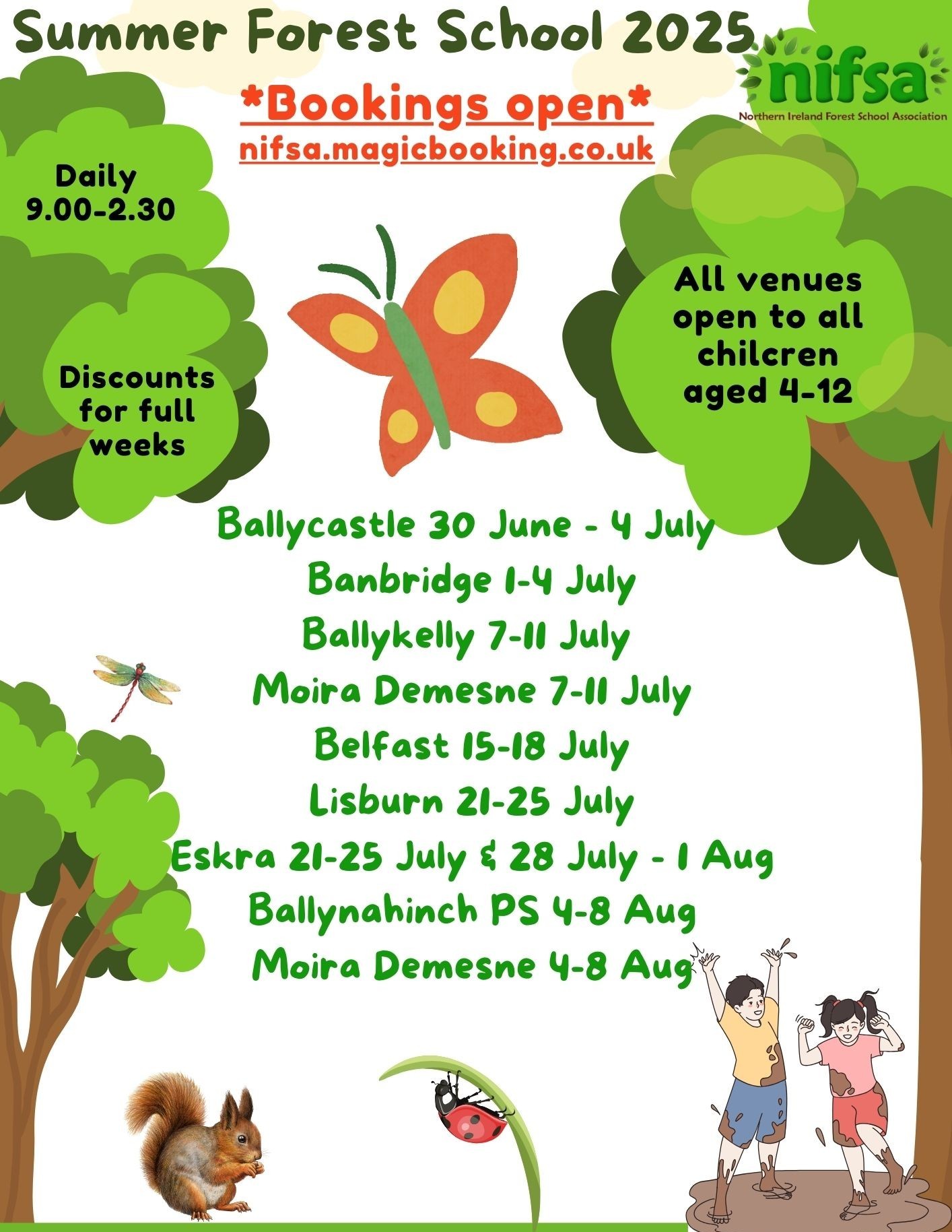 NI Wide Holiday Clubs booked through magic bookings